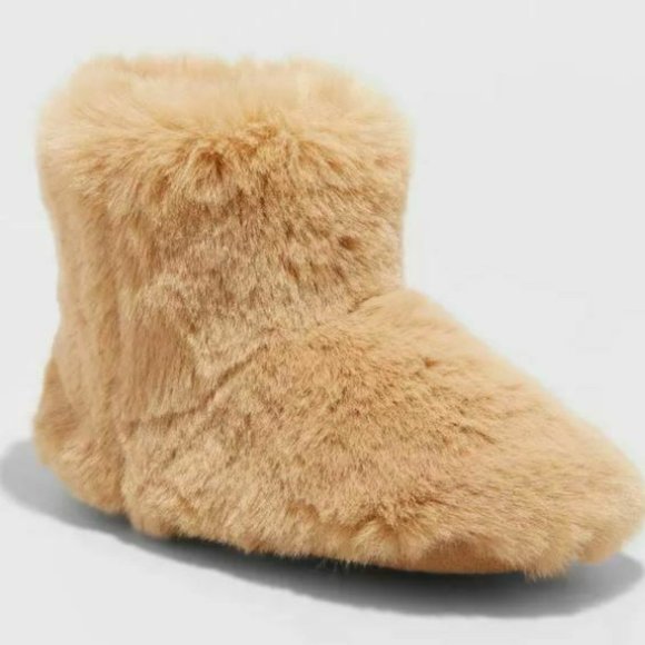 Toddler's Dallas Bootie Slippers - Camel - Picture 1 of 4